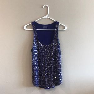 Sequin tank top from express